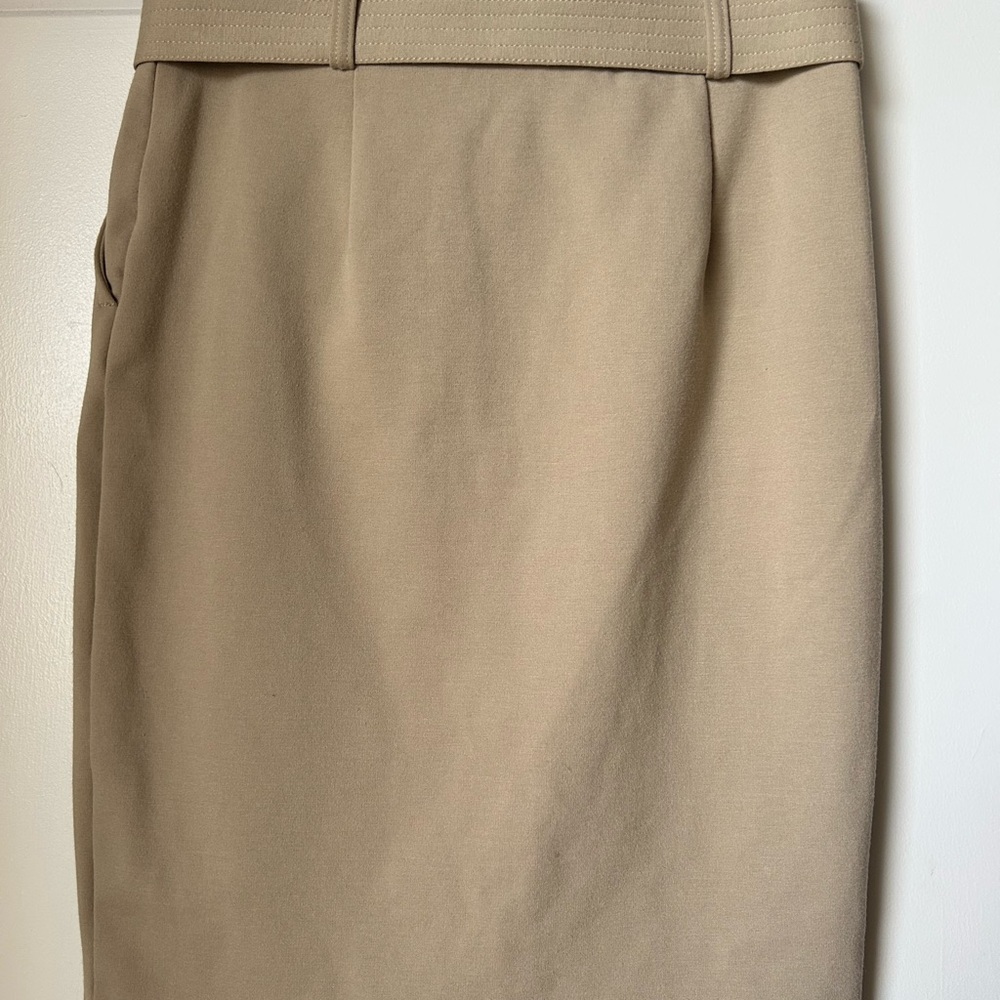 Banana Republic Tan Midi Skirt with Belt - Picture 5 of 12